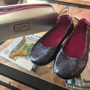 Soto Massini 39F 8/9 Midnight Blue Metallic Flats